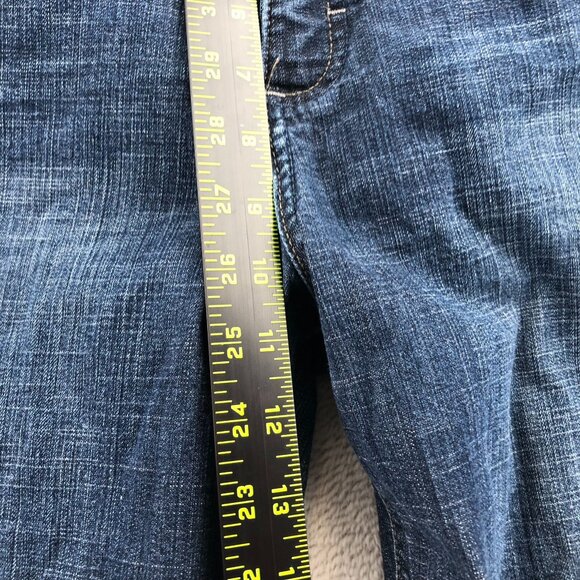 Riders By Lee Womens Jeans Size 16P Blue Denim Mid Rise Straight Leg Classic - Picture 7 of 14